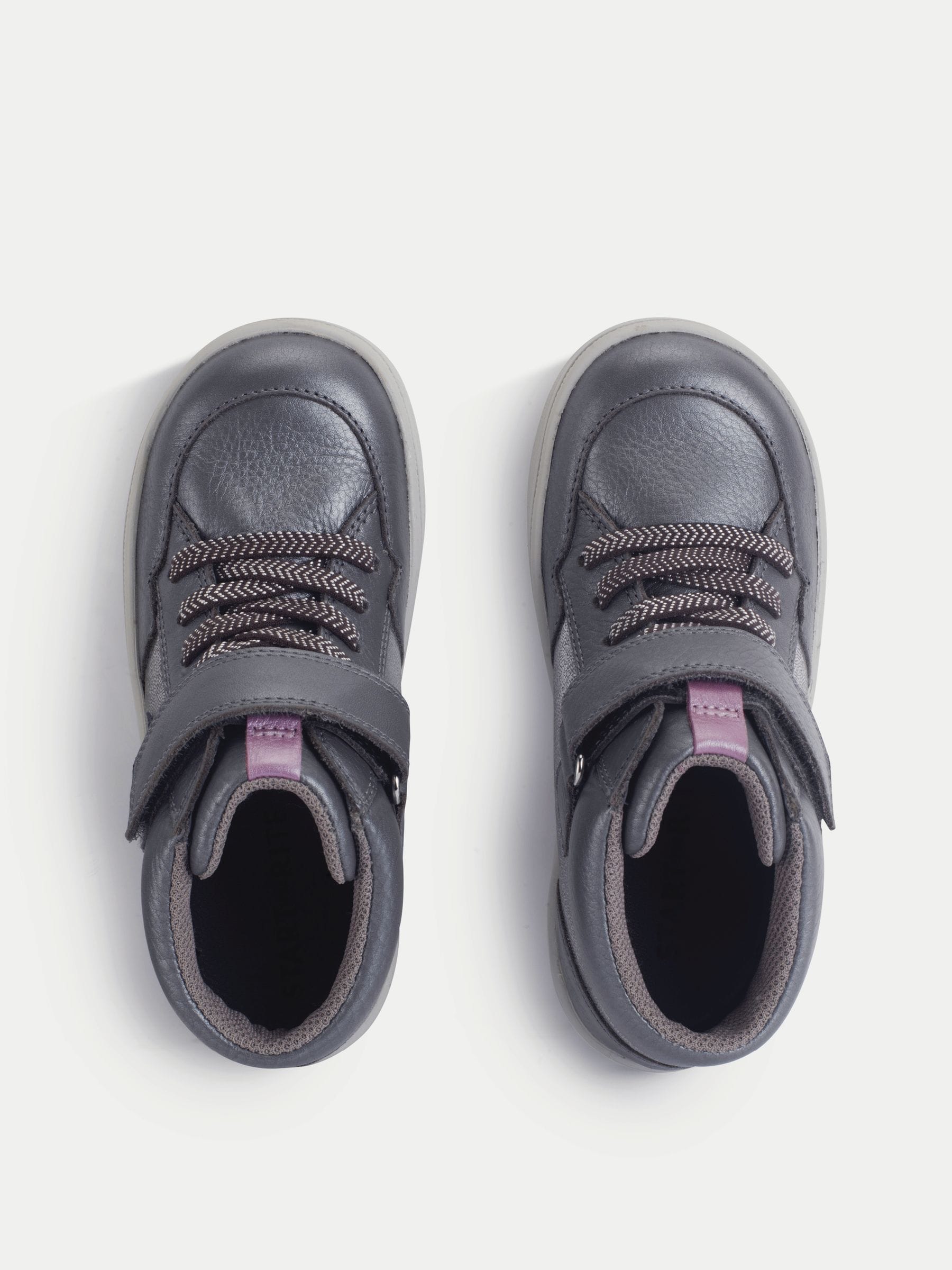 Start Rite Grey Orbit Leather High Top Ankle Boots image 5