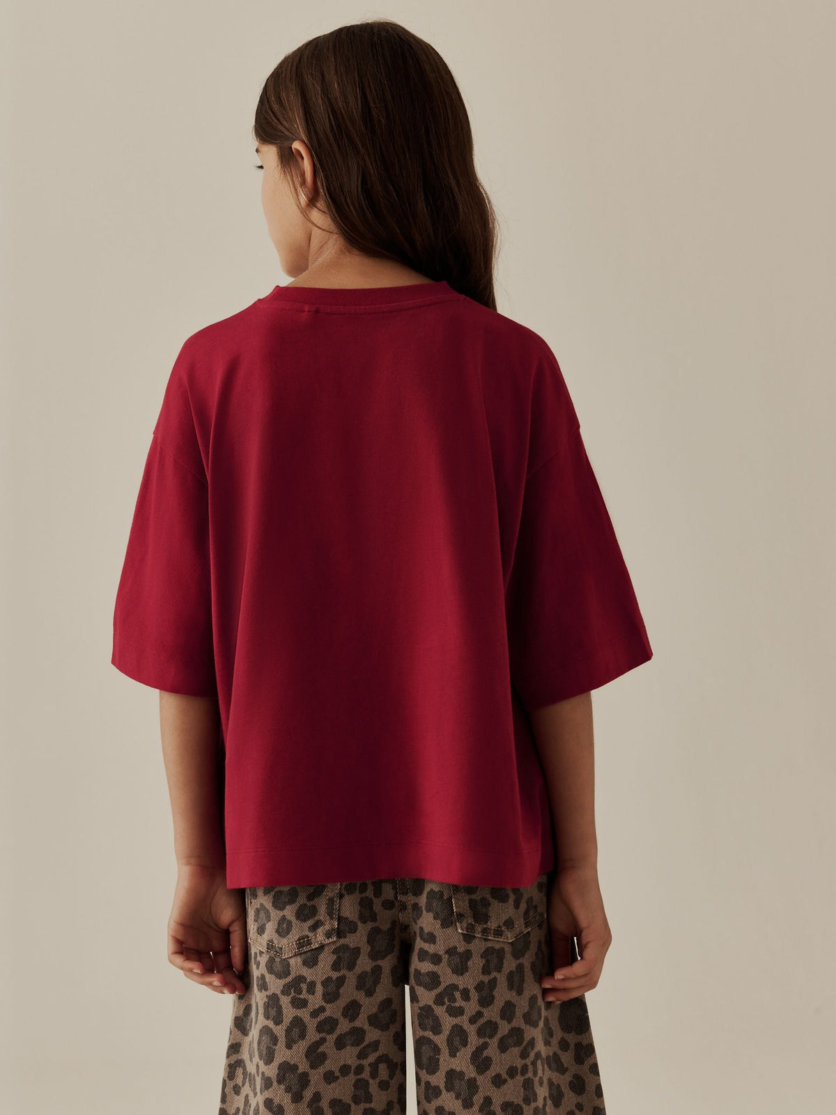 Red Cherry Oversized Graphic Print T-Shirt (3-16yrs) - image 4