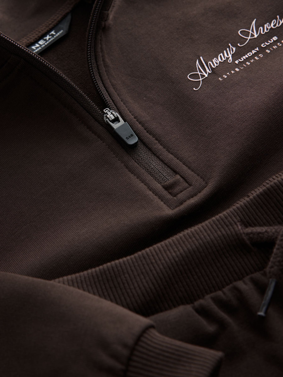 Chocolate Brown Half Zip Top and Joggers Set (3mths-7yrs) - image 4