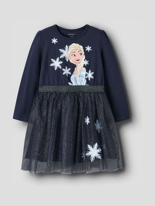 Name It Navy Sparkle Frozen Disney Tulle Dress image 1