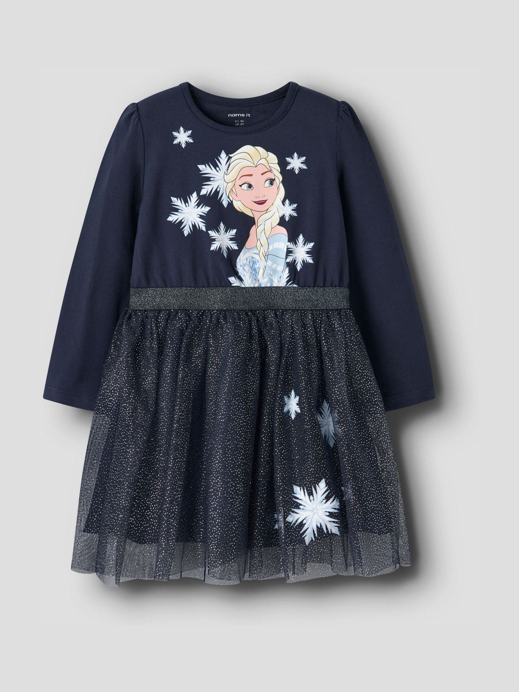 Name It Navy Sparkle Frozen Disney Tulle Dress image 1