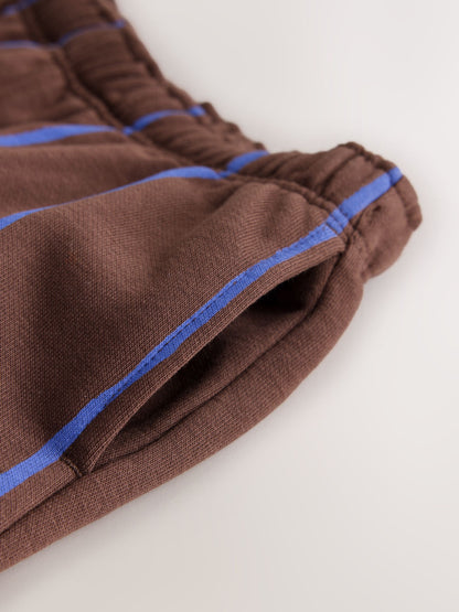 Dsiney Kidz - Blue/Brown Stripe Single Wide Leg Jersey Joggers (3mths-7yrs) image 3