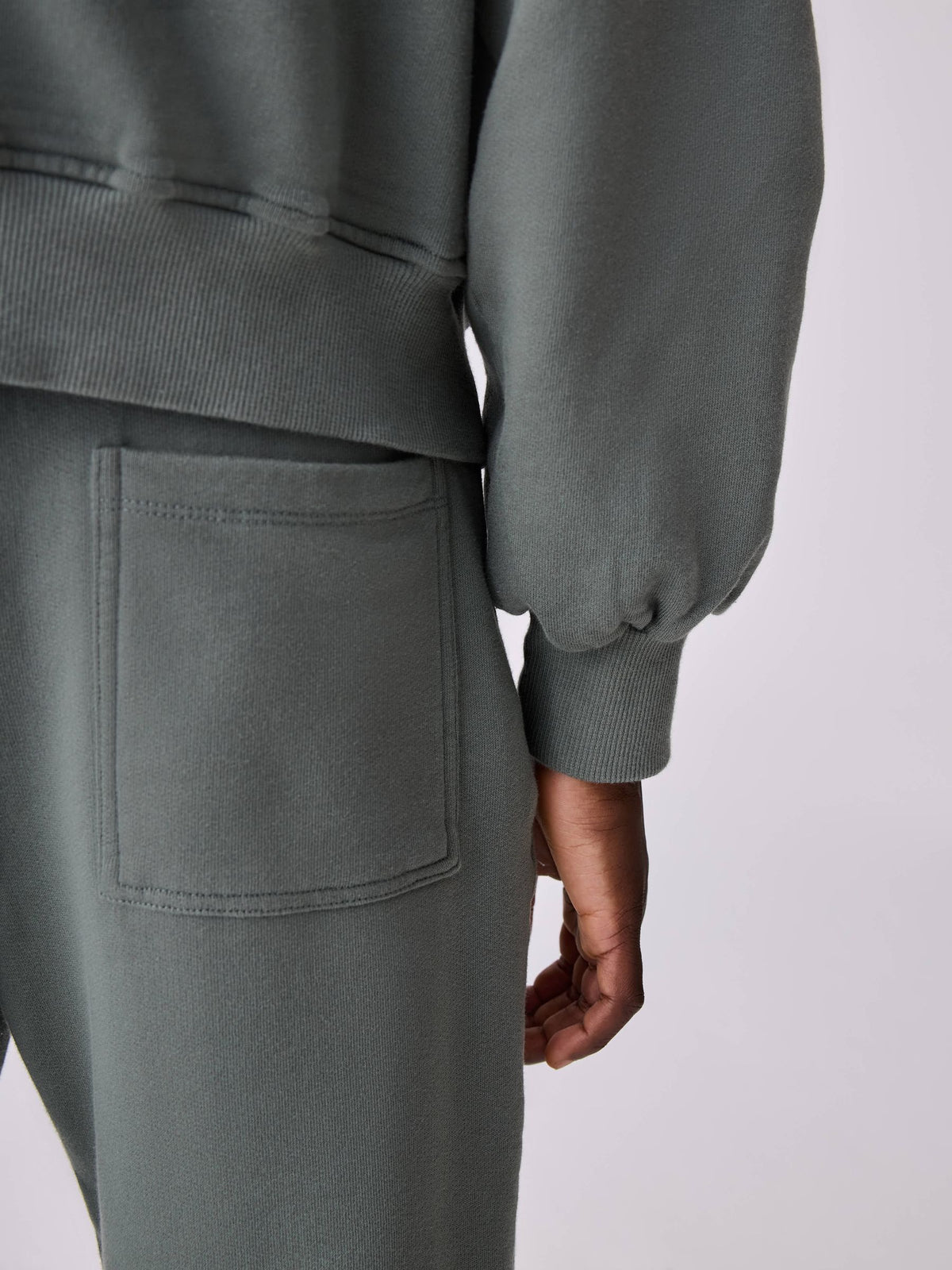 Castore Khaki Green Oversized Sweat Top and Wide Leg Joggers Set - image 6