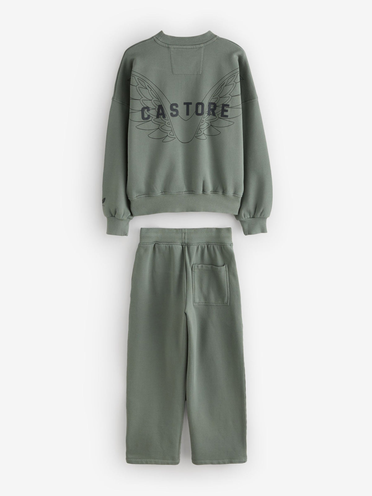 Castore Khaki Green Oversized Sweat Top and Wide Leg Joggers Set - image 8