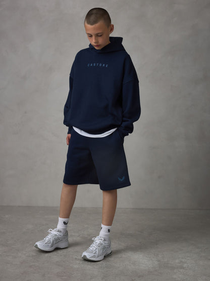 Dsiney Kidz - Castore Blue Oversized Hoodie and Shorts Set image 2