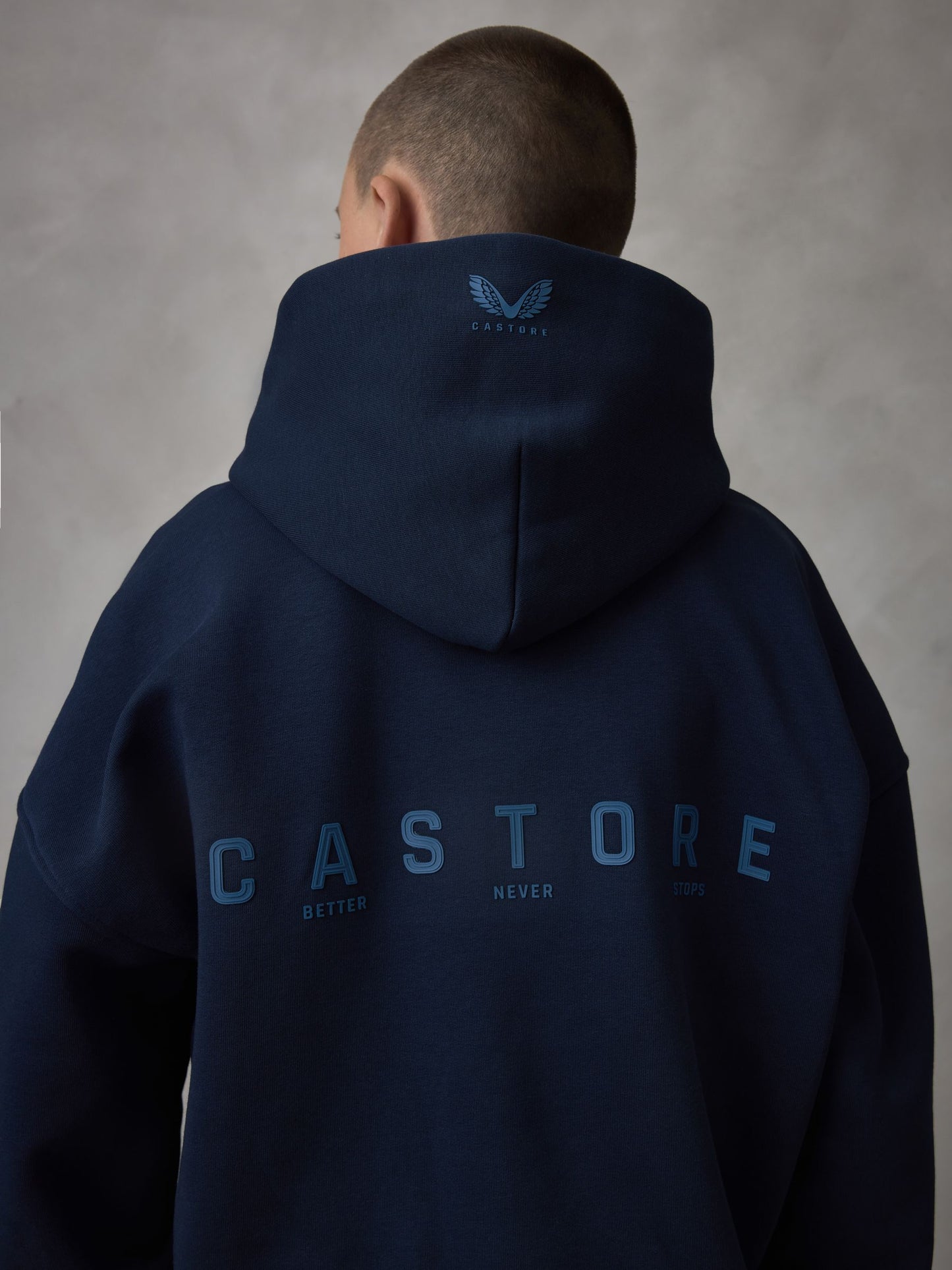 Dsiney Kidz - Castore Blue Oversized Hoodie and Shorts Set image 3