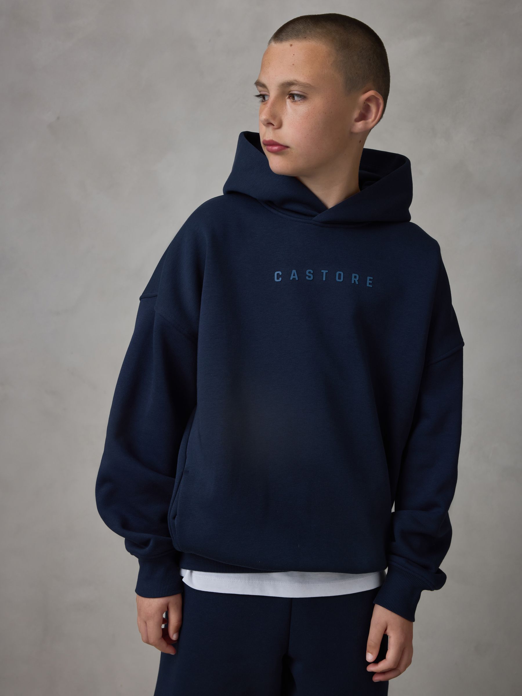 Dsiney Kidz - Castore Blue Oversized Hoodie and Shorts Set image 4
