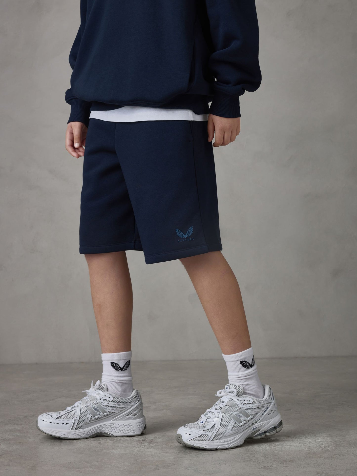 Dsiney Kidz - Castore Blue Oversized Hoodie and Shorts Set image 5