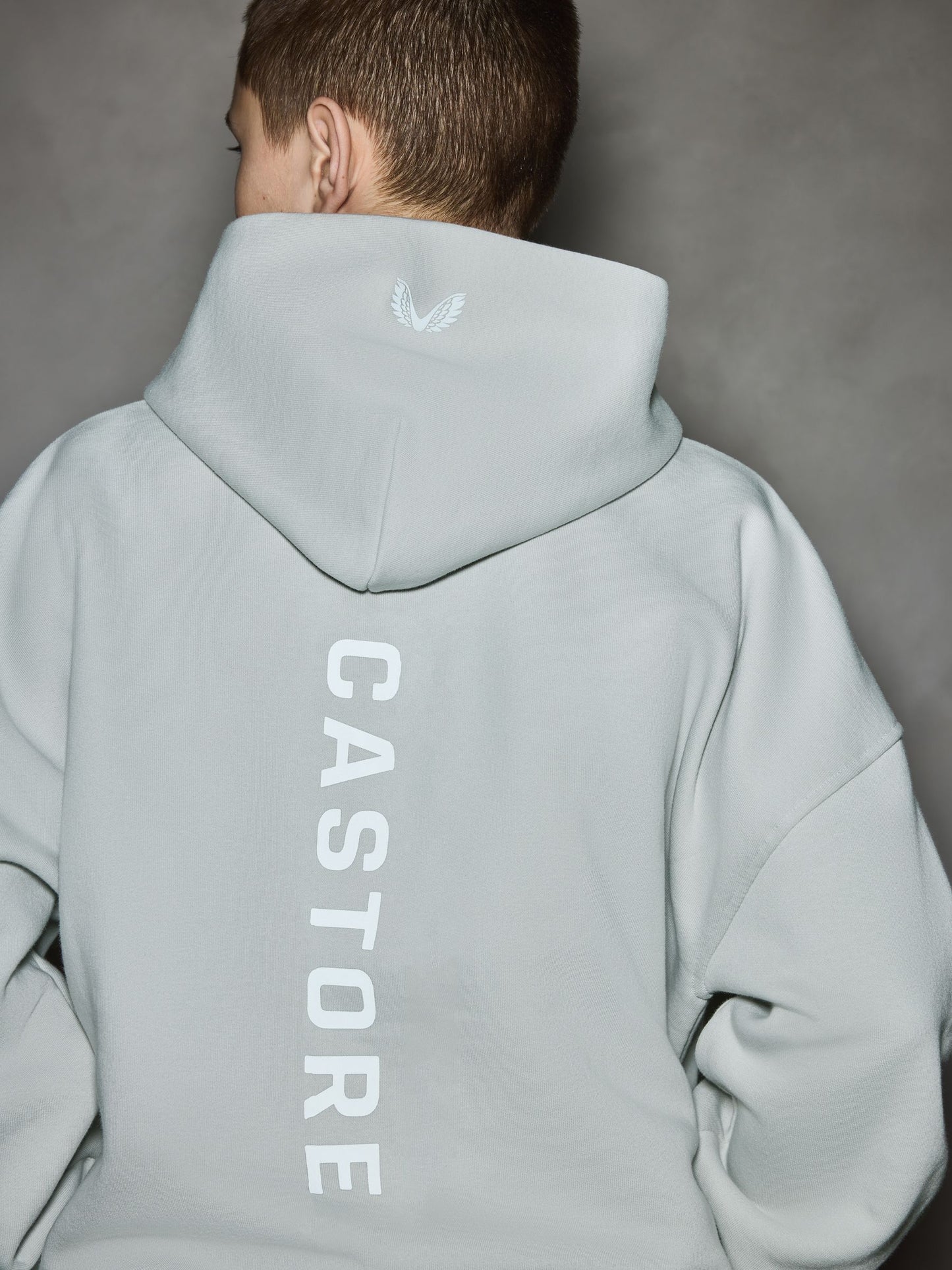 Dsiney Kidz - Castore Tonal Grey Oversized Hoodie and Bermuda Shorts Set image 3