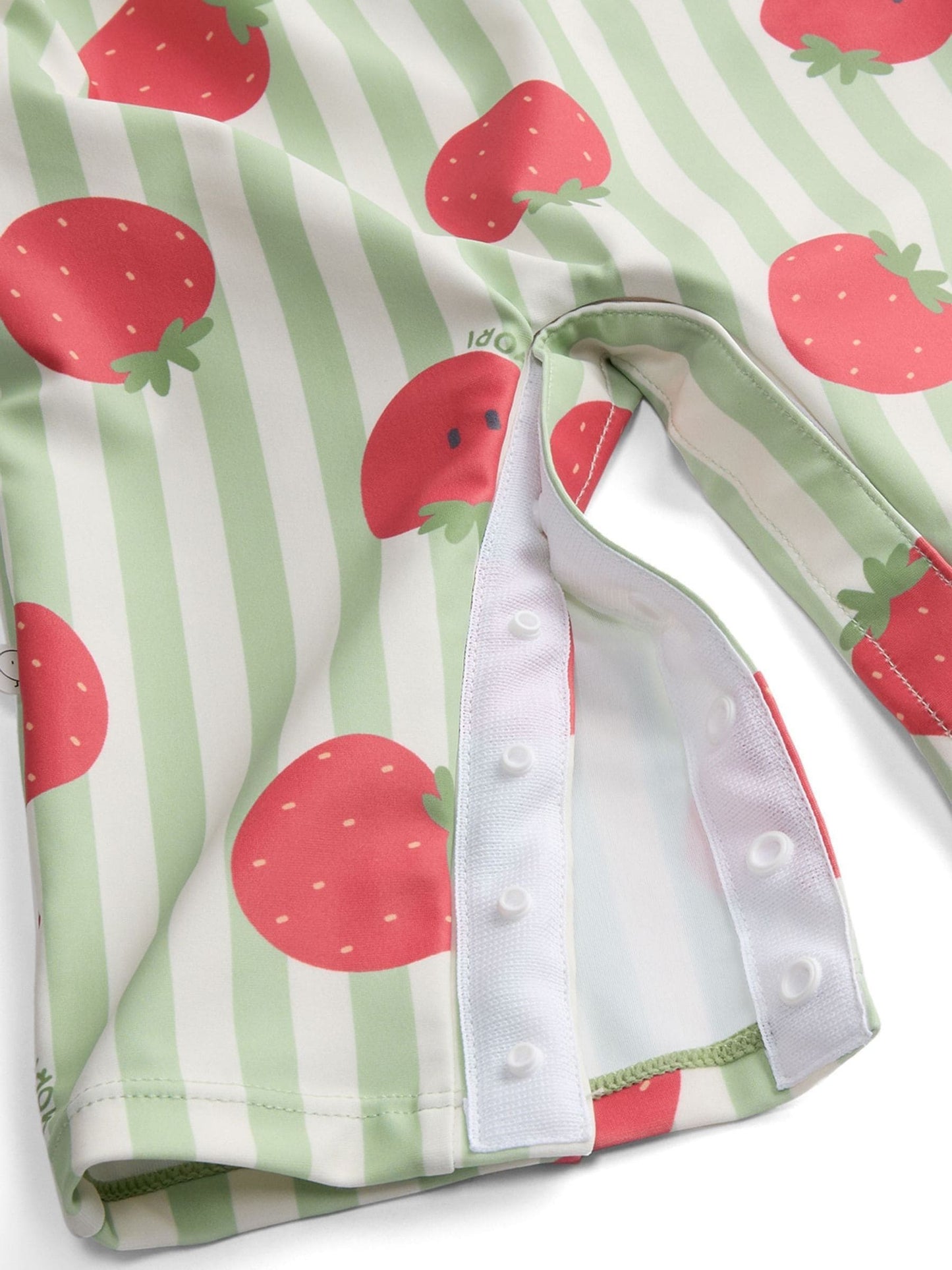 MORI Green Strawberry Long Sleeve Sun Safe Swimsuit image 6
