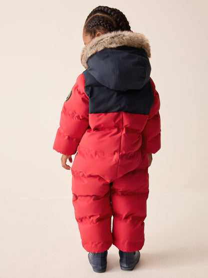 Red Waterproof Padded Snowsuit (3mths-7yrs) - image 3