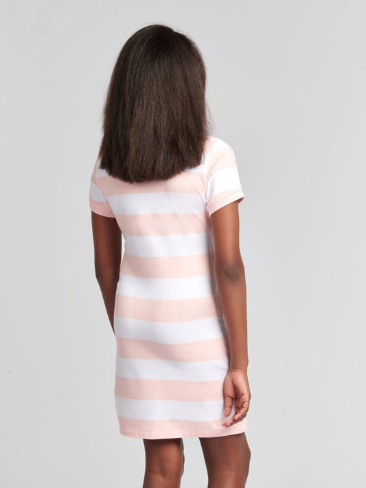 U.S. Polo Assn Pink Striped T-Shirt Dress image 2