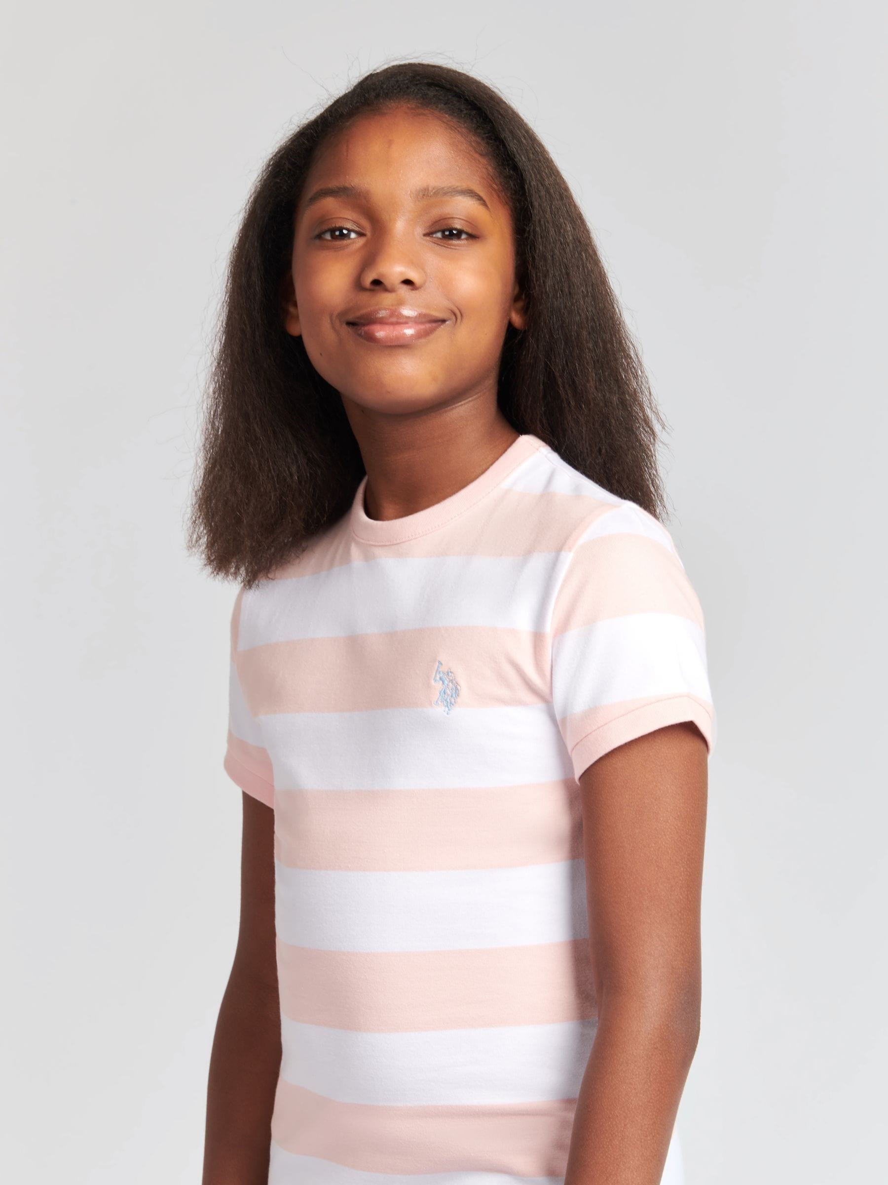 U.S. Polo Assn Pink Striped T-Shirt Dress image 4