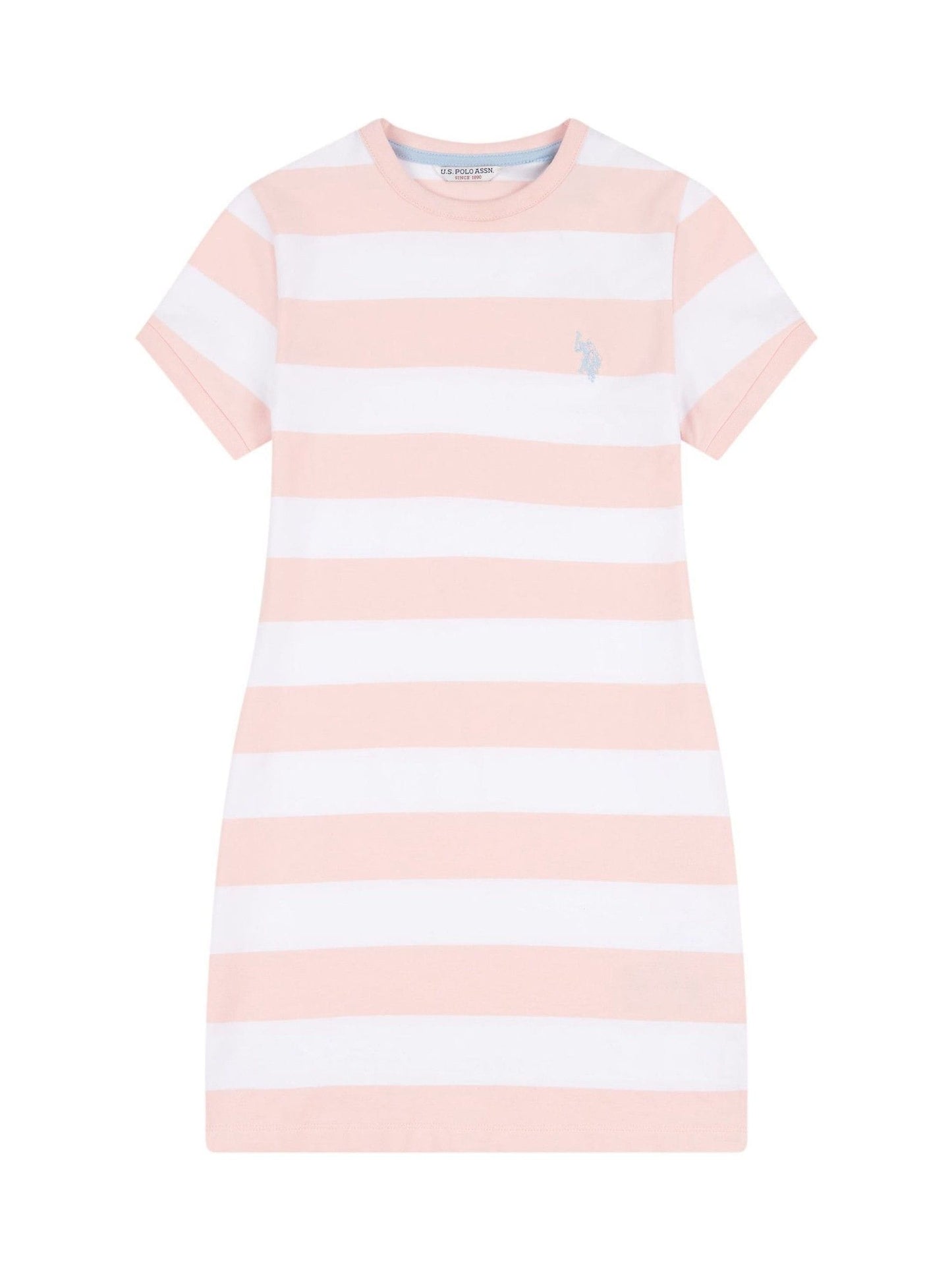 U.S. Polo Assn Pink Striped T-Shirt Dress image 5