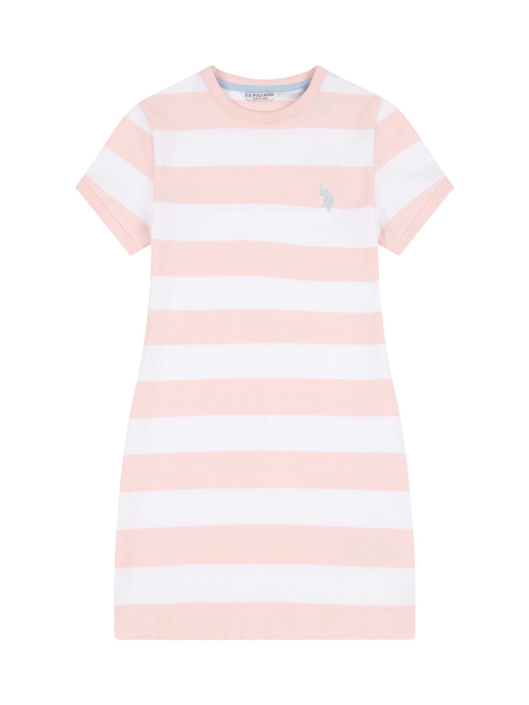 U.S. Polo Assn Pink Striped T-Shirt Dress image 5