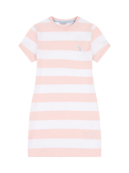 U.S. Polo Assn Pink Striped T-Shirt Dress image 5