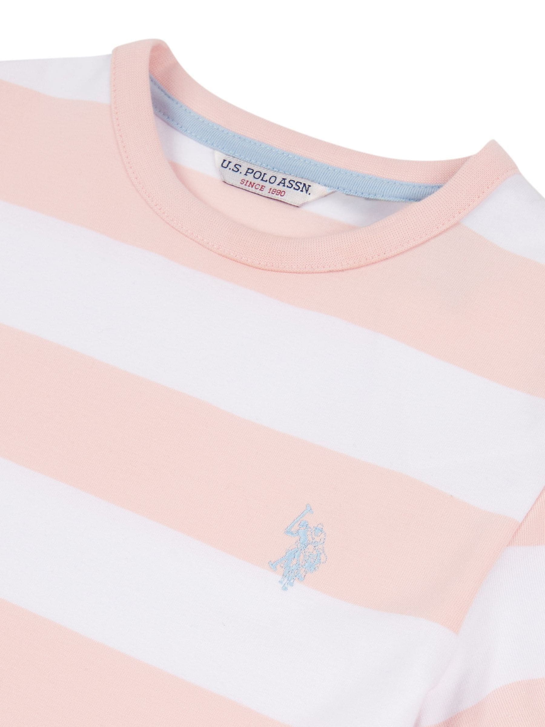 U.S. Polo Assn Pink Striped T-Shirt Dress image 6