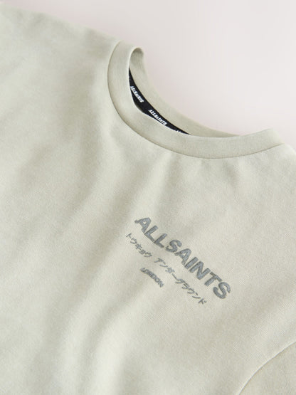 Dsiney Kidz - smALLSAINTS Stone Distressed Oversized Underground Crew Neck Cotton T-Shirt image 4