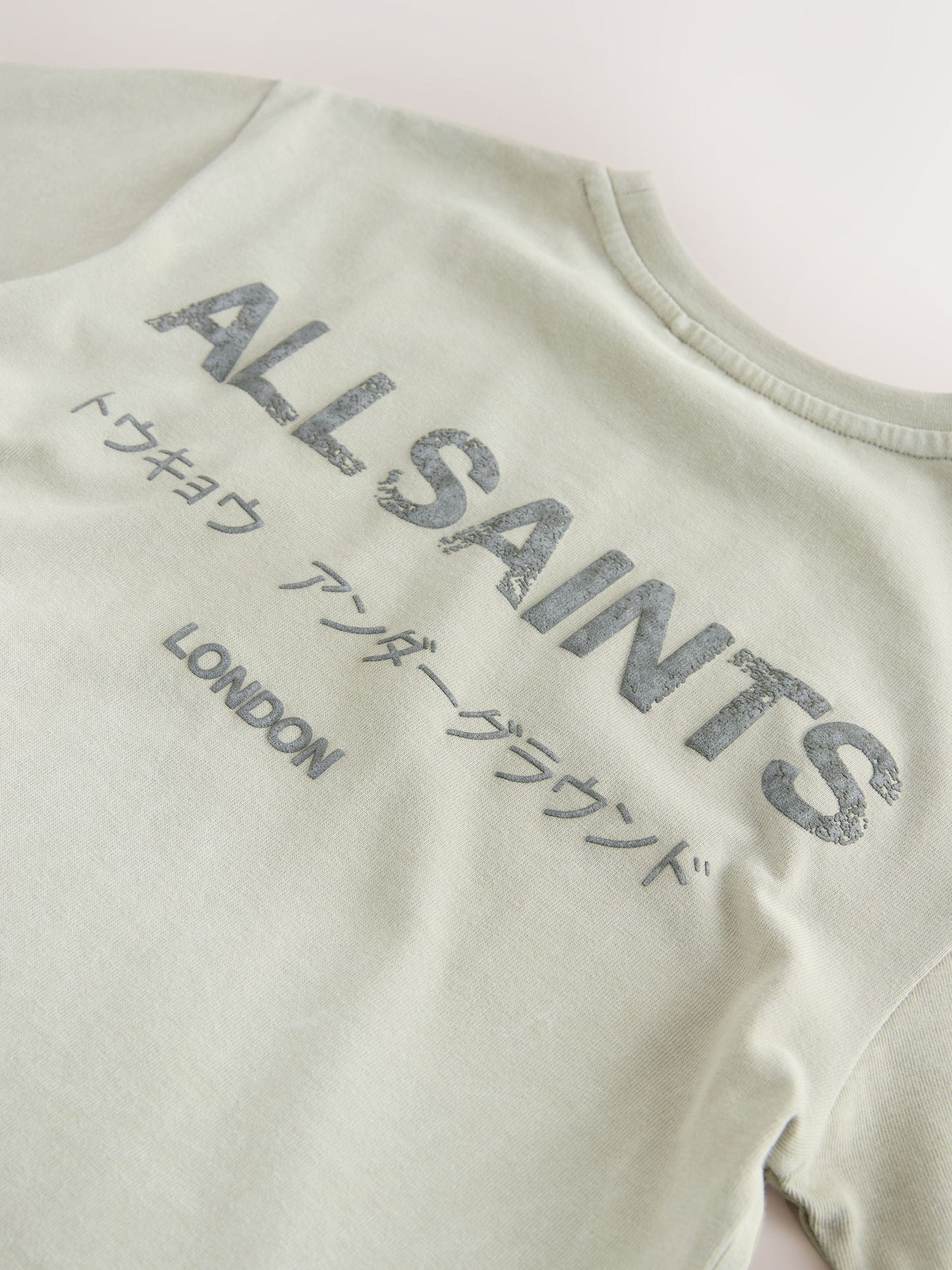 Dsiney Kidz - smALLSAINTS Stone Distressed Oversized Underground Crew Neck Cotton T-Shirt image 5