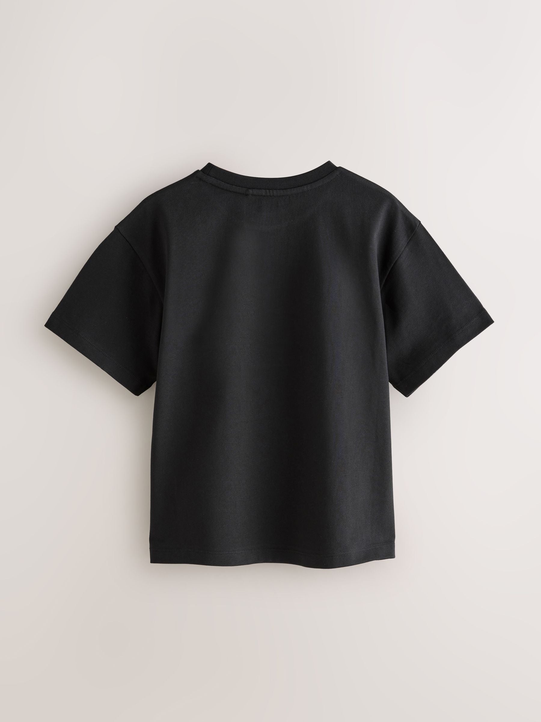 Dsiney Kidz - smALLSAINTS Black Oversized Underground Crew Cotton T-Shirt image 5