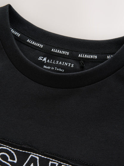 Dsiney Kidz - smALLSAINTS Black Oversized Underground Crew Cotton T-Shirt image 6