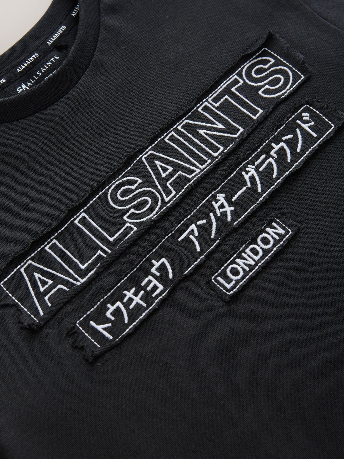 Dsiney Kidz - smALLSAINTS Black Oversized Underground Crew Cotton T-Shirt image 7