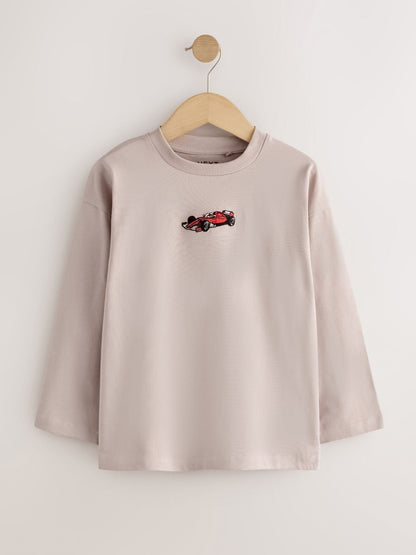 Dsiney Kidz - Vehicles Graphic Long Sleeve Relaxed Fit T-Shirts 3 Pack (3-16yrs) image 3