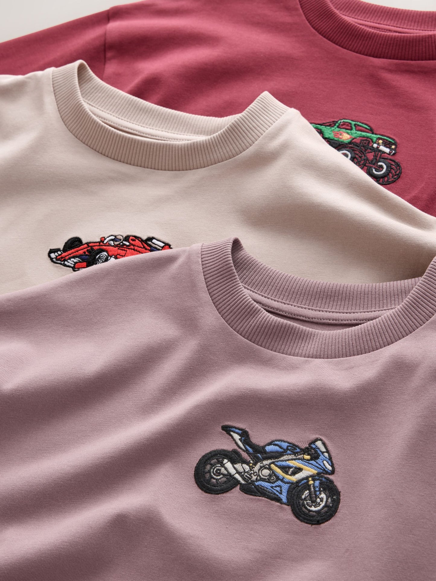 Dsiney Kidz - Vehicles Graphic Long Sleeve Relaxed Fit T-Shirts 3 Pack (3-16yrs) image 6