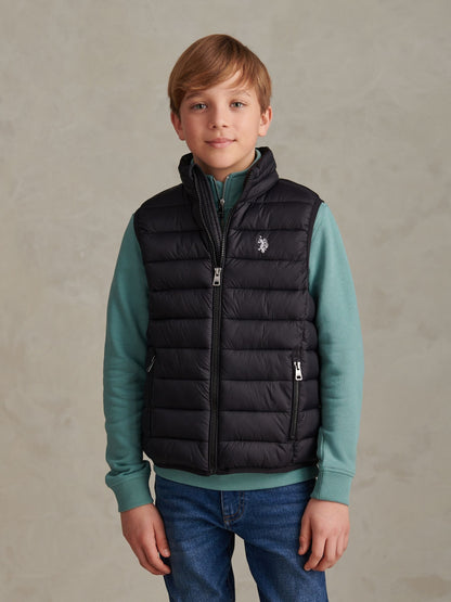 Dsiney Kidz - U.S. Polo Assn. Black Lightweight Quilted Gilet image 1