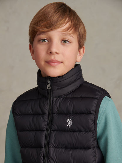Dsiney Kidz - U.S. Polo Assn. Black Lightweight Quilted Gilet image 2