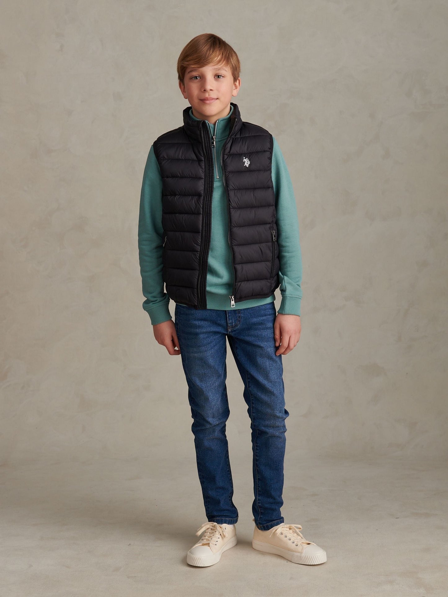 Dsiney Kidz - U.S. Polo Assn. Black Lightweight Quilted Gilet image 3