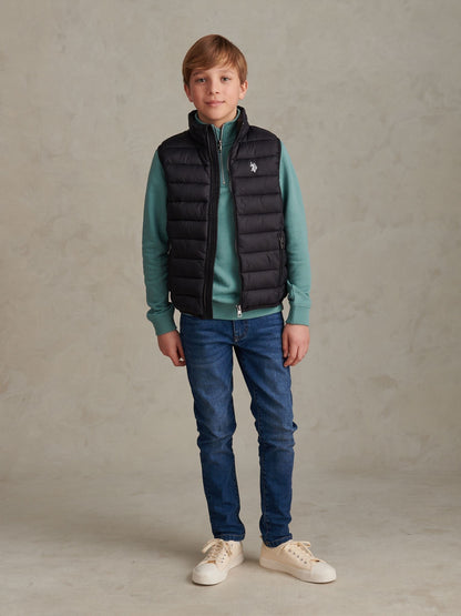 Dsiney Kidz - U.S. Polo Assn. Black Lightweight Quilted Gilet image 3