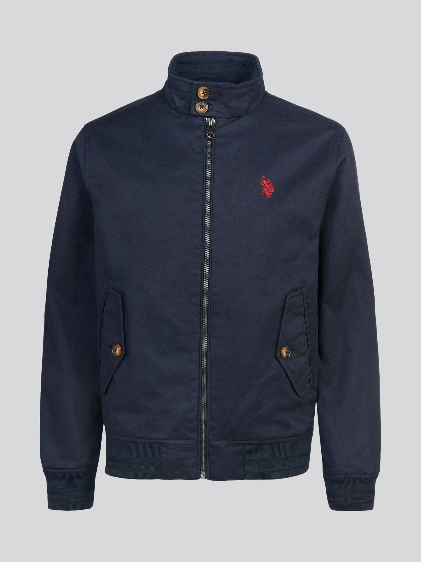 Dsiney Kidz - U.S. Polo Assn. Navy Cotton Twill Harrington Jacket image 1