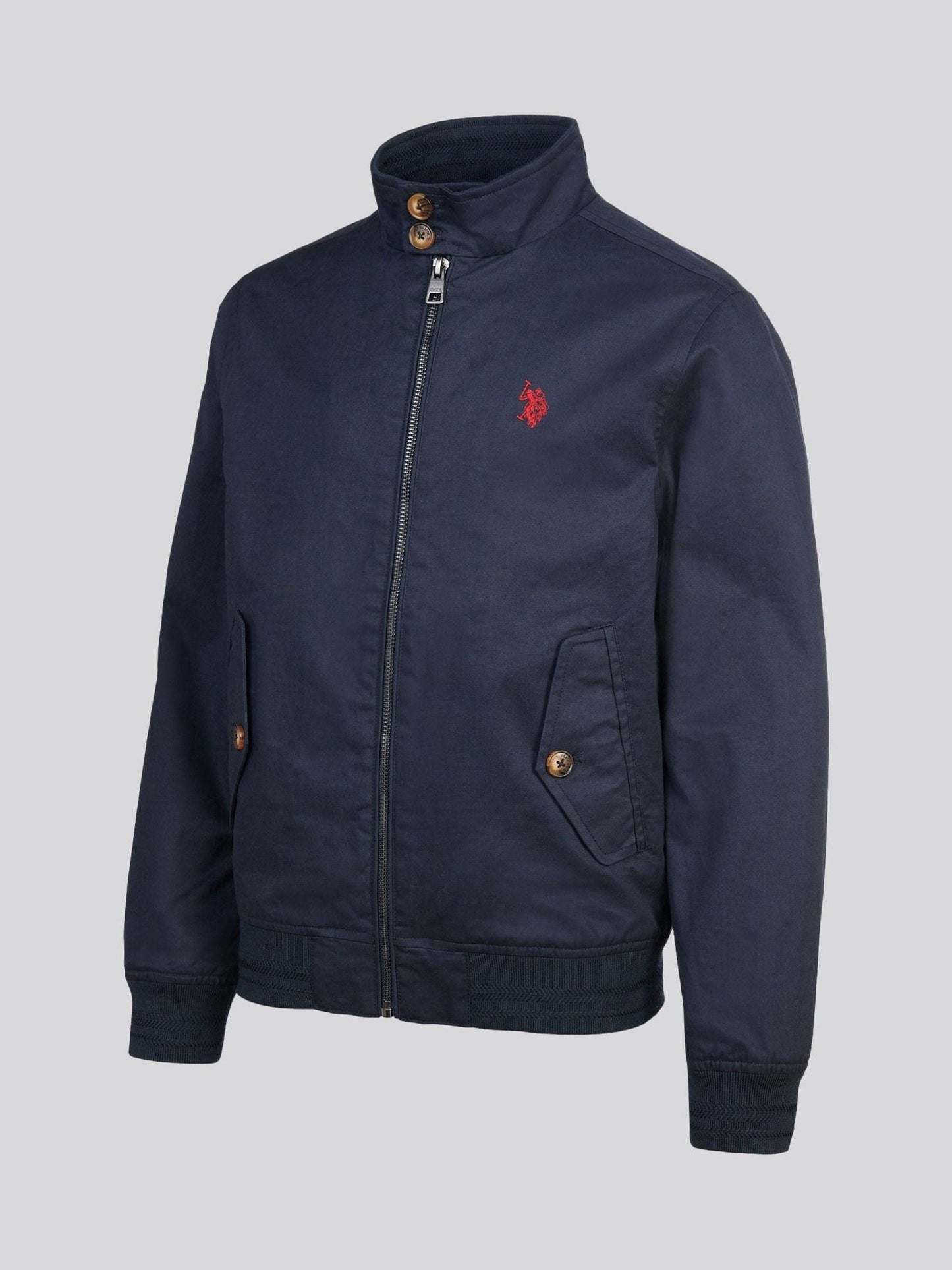 Dsiney Kidz - U.S. Polo Assn. Navy Cotton Twill Harrington Jacket image 2