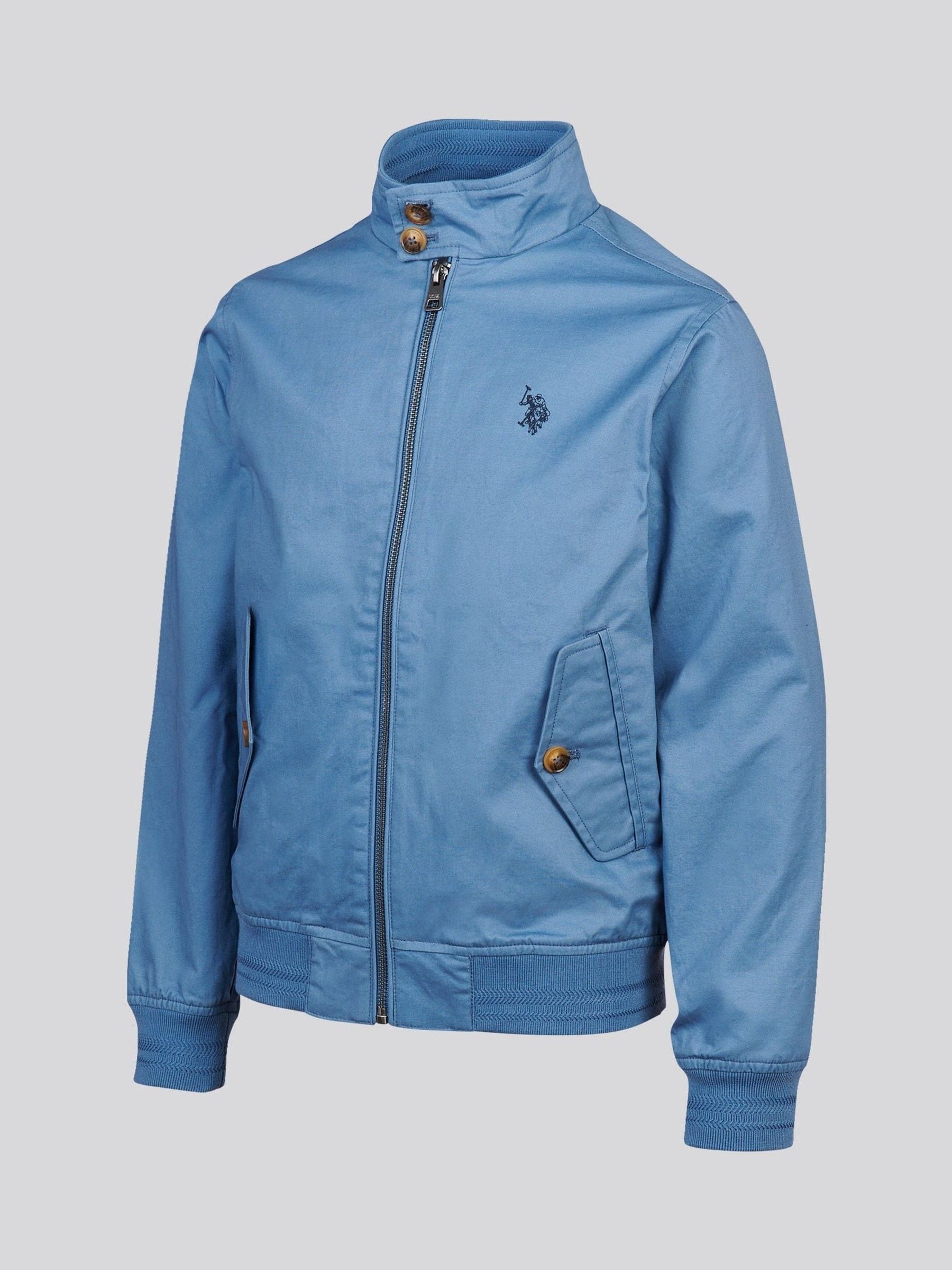 Dsiney Kidz - U.S. Polo Assn. Blue Cotton Twill Harrington Jacket image 3