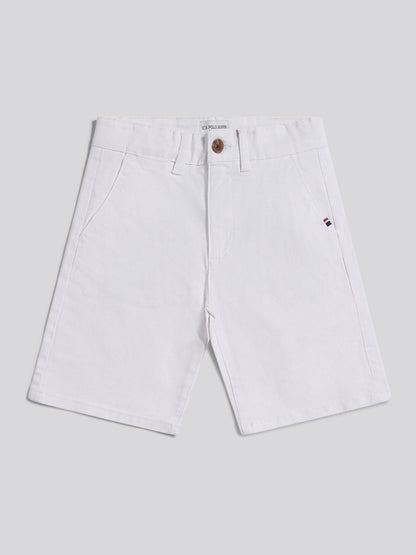 Dsiney Kidz - U.S. Polo Assn White Classic Chino Shorts image 1