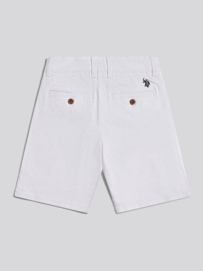 Dsiney Kidz - U.S. Polo Assn White Classic Chino Shorts image 2