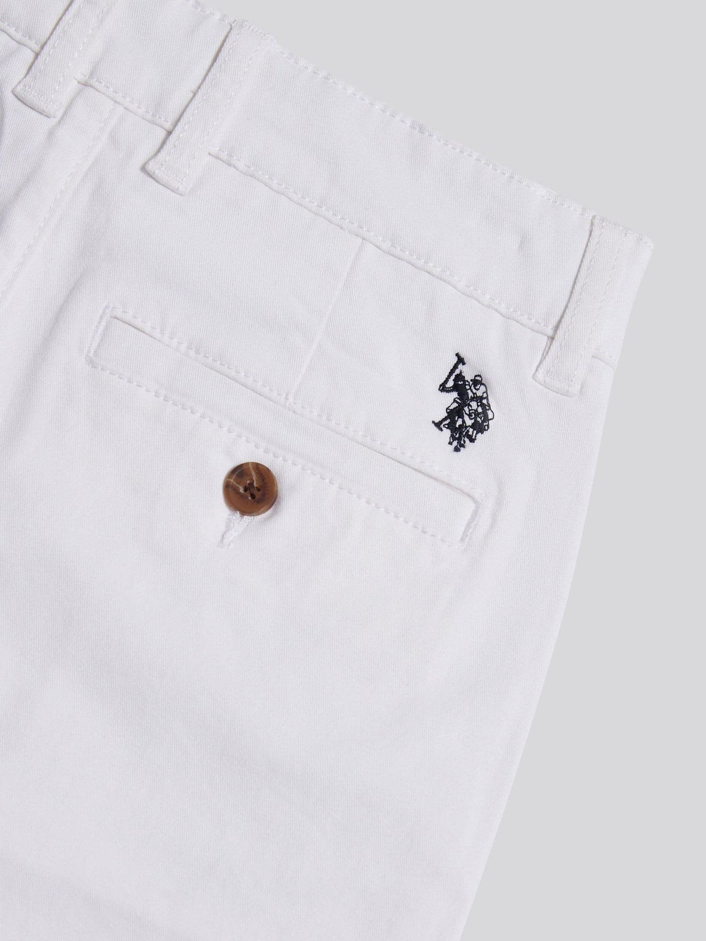 Dsiney Kidz - U.S. Polo Assn White Classic Chino Shorts image 3