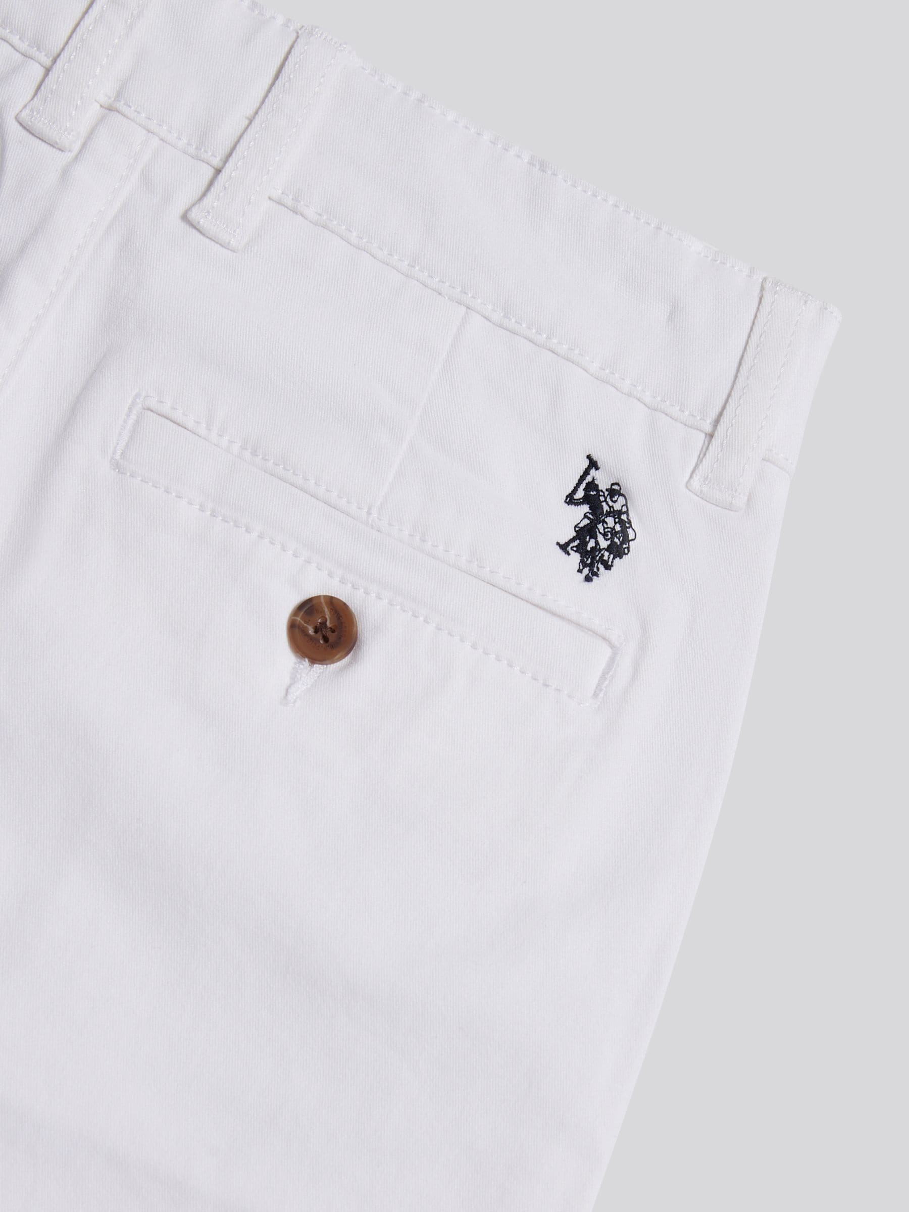 Dsiney Kidz - U.S. Polo Assn White Classic Chino Shorts image 3
