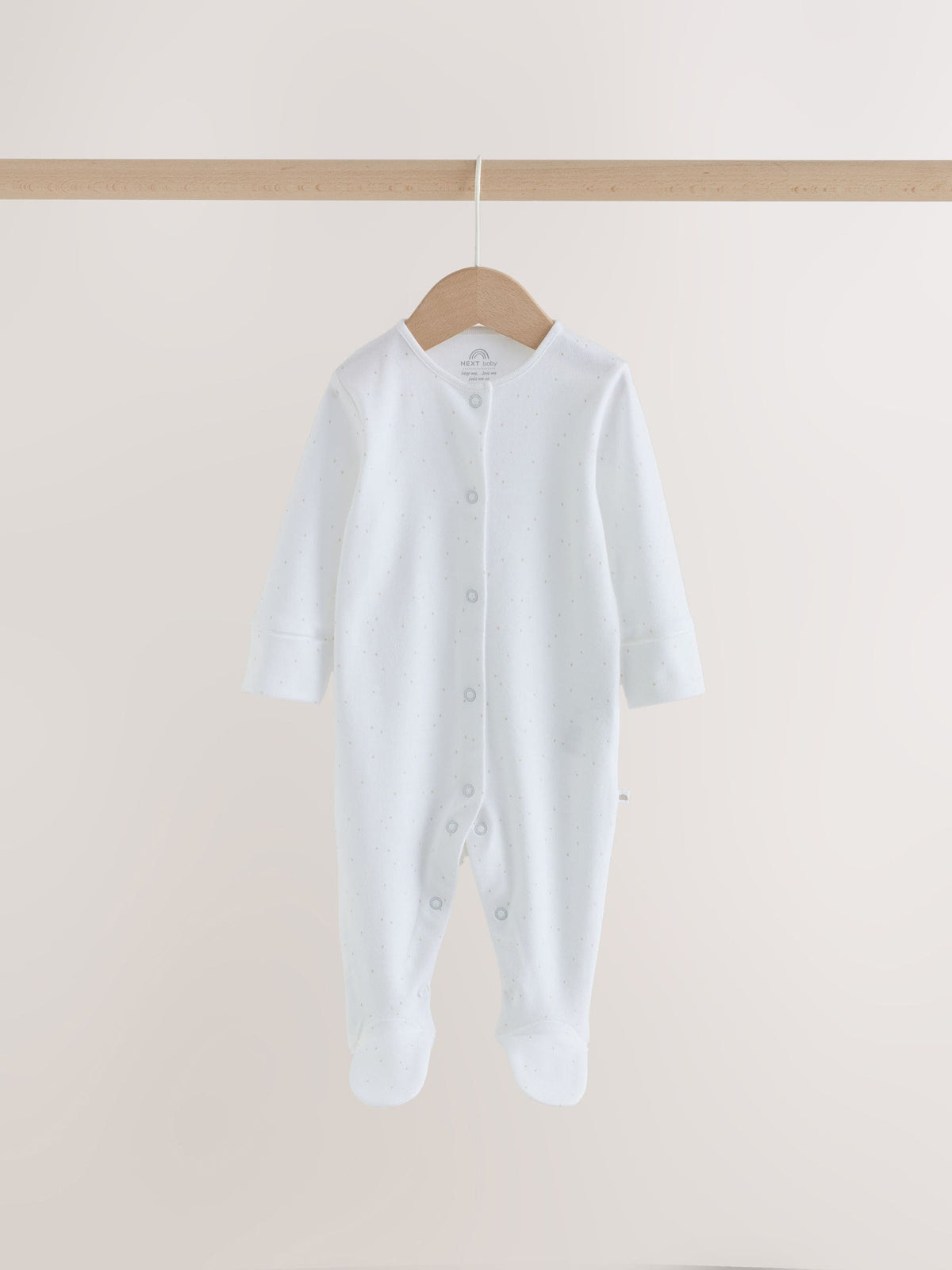 Dsiney Kidz - White Mini Safari Animals 7 Pack Baby Sleepsuits (0-2yrs) image 6