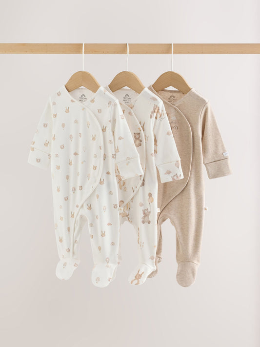 Neutral Bear Sleepsuits 3 Pack (0-2yrs) - image 1