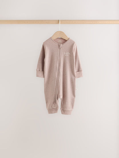 Neutral Cloud Two Way Zip Sleepsuits 4 Pack (0mths-3yrs) - image 3