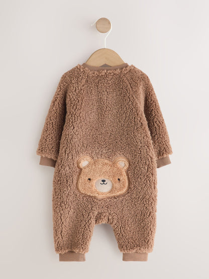 Dsiney Kidz - Brown Bear Borg Two Way Zip Sleepsuit image 2