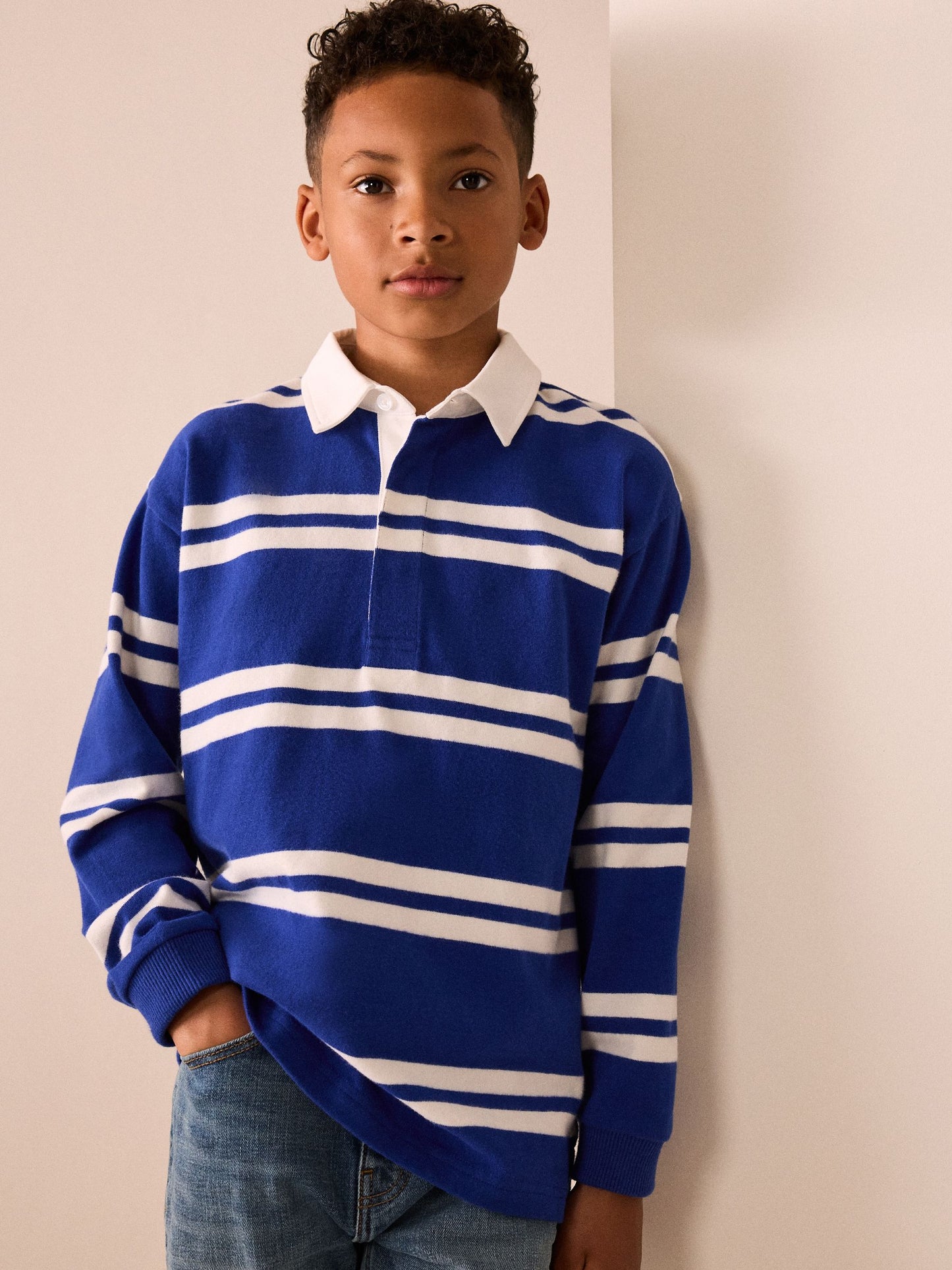 Dsiney Kidz - Cobalt Blue Rugby Polo Shirt (3-16yrs) image 1