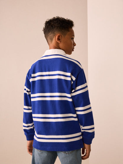 Dsiney Kidz - Cobalt Blue Rugby Polo Shirt (3-16yrs) image 2
