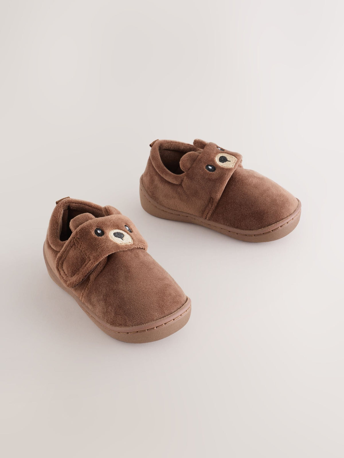 Dsiney Kidz - Brown Bear Touch Fastening Cupsole Slippers image 1