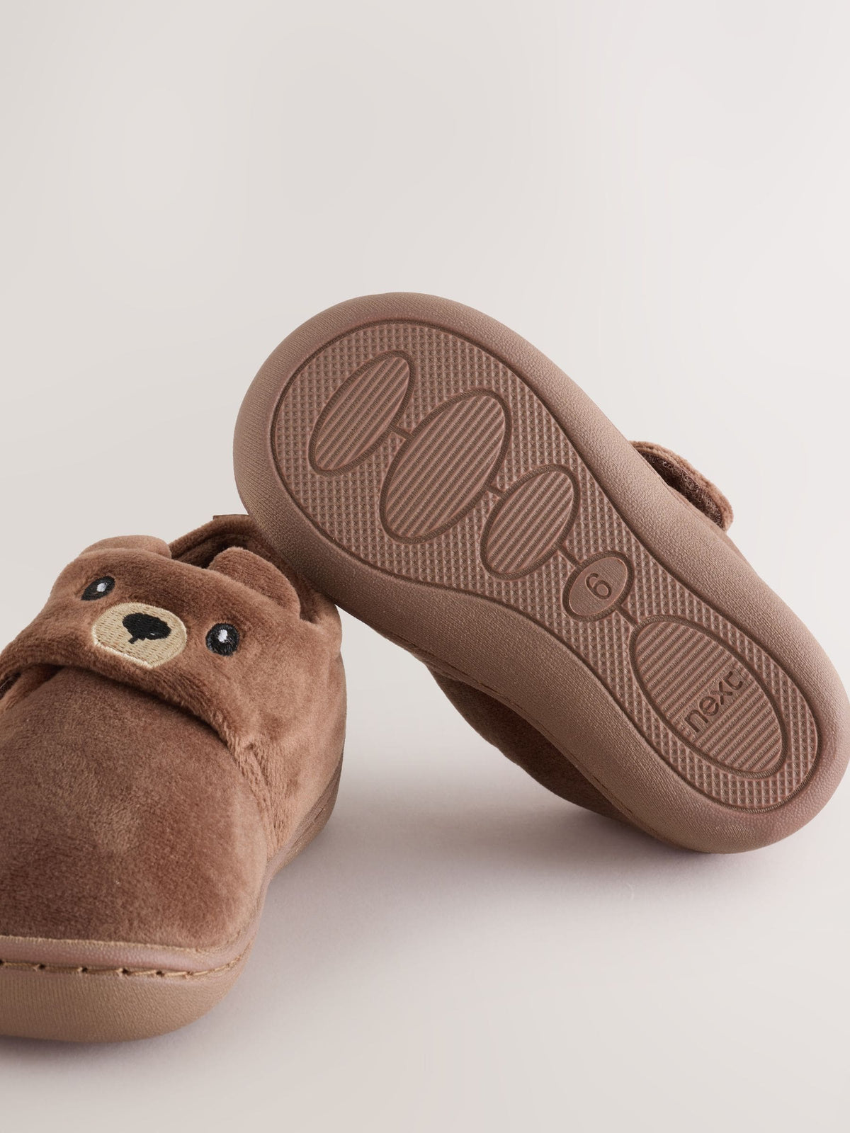 Dsiney Kidz - Brown Bear Touch Fastening Cupsole Slippers image 3