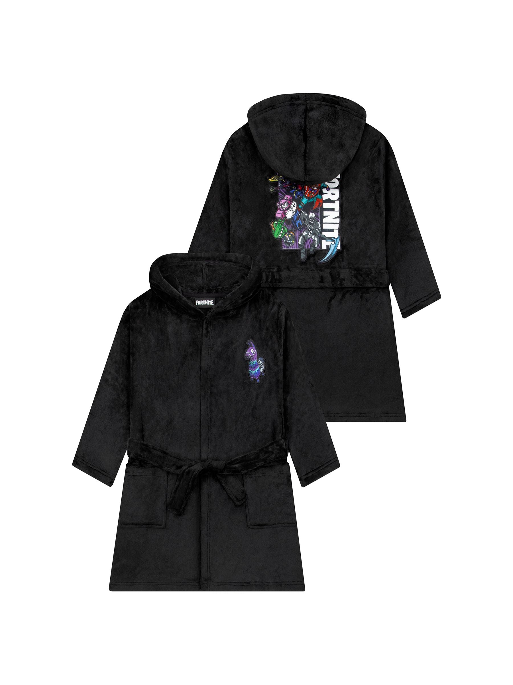 Character Black Fortnite Dressing Gown image 1