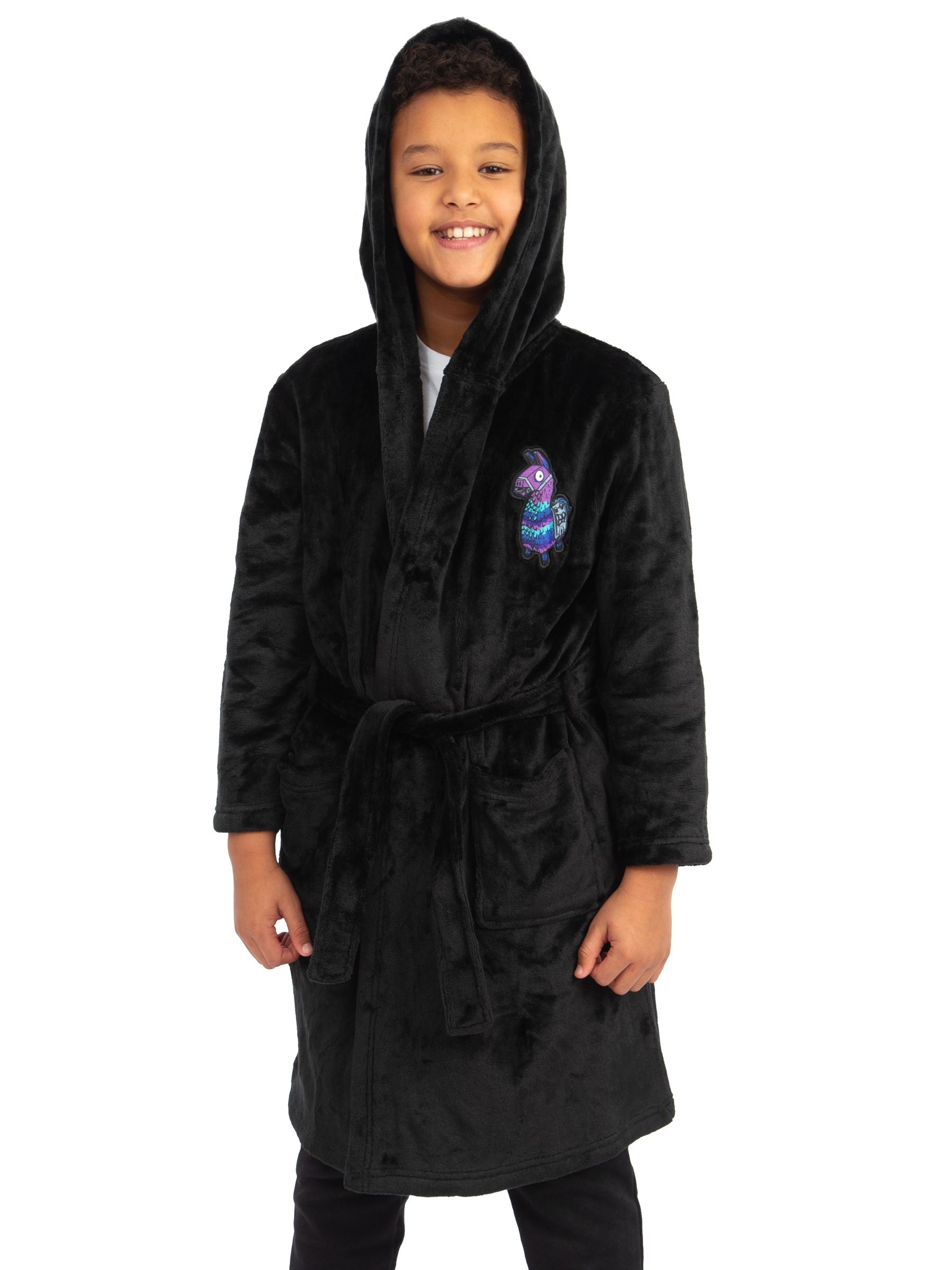 Character Black Fortnite Dressing Gown image 4