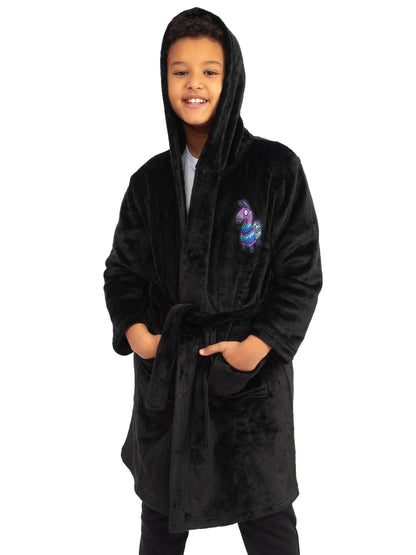 Character Black Fortnite Dressing Gown image 5